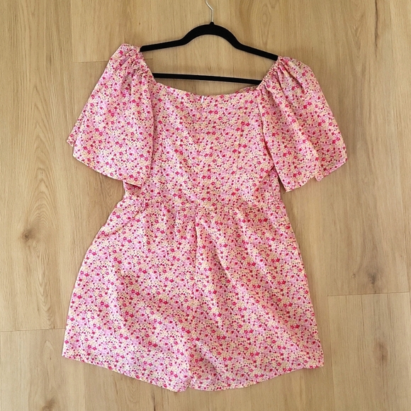 Nastygal floral romper with sweetheart neckline UK 10/ US 6 - Picture 5 of 5